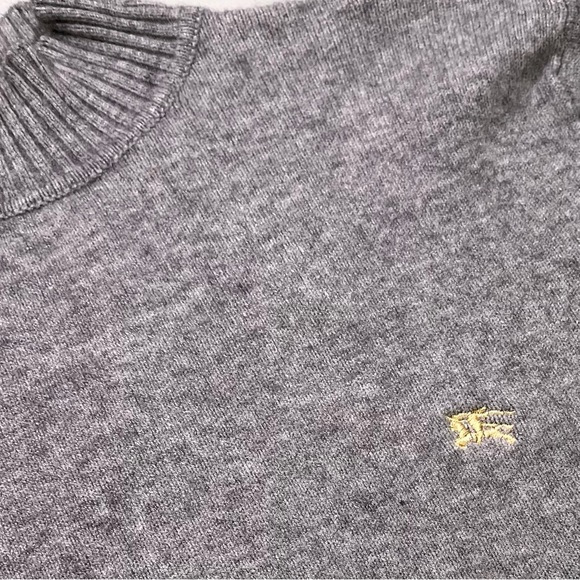 Burberry Women’s Classic Gray Mock Neck  Sweater - Medium - Picture 3 of 8